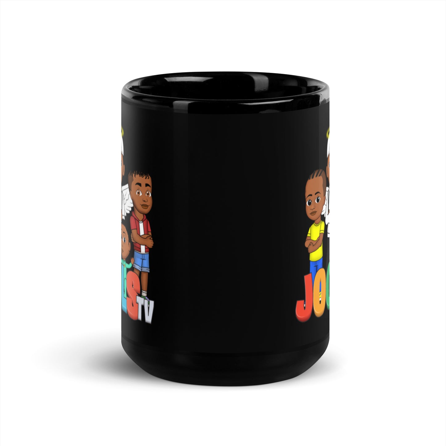 Black Glossy Graphic Mug