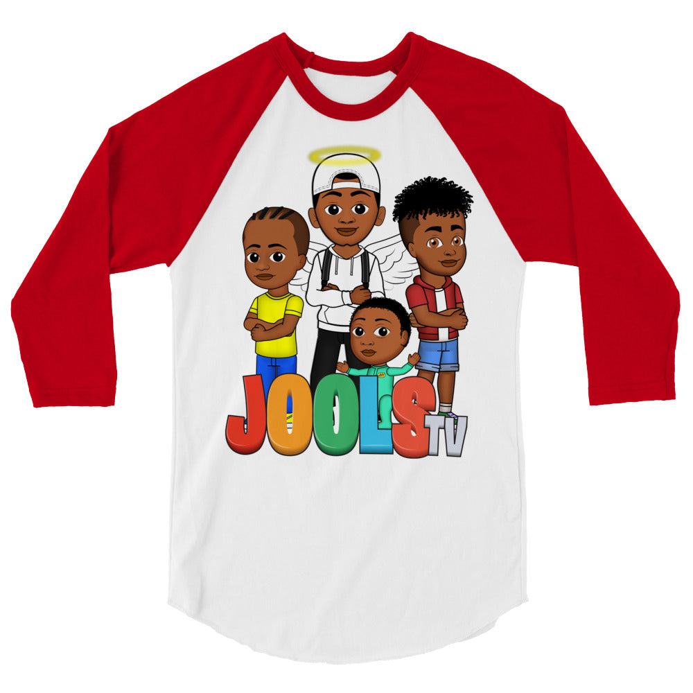 Adult 3/4 Sleeve Graphic Raglan Shirt – Jools TV