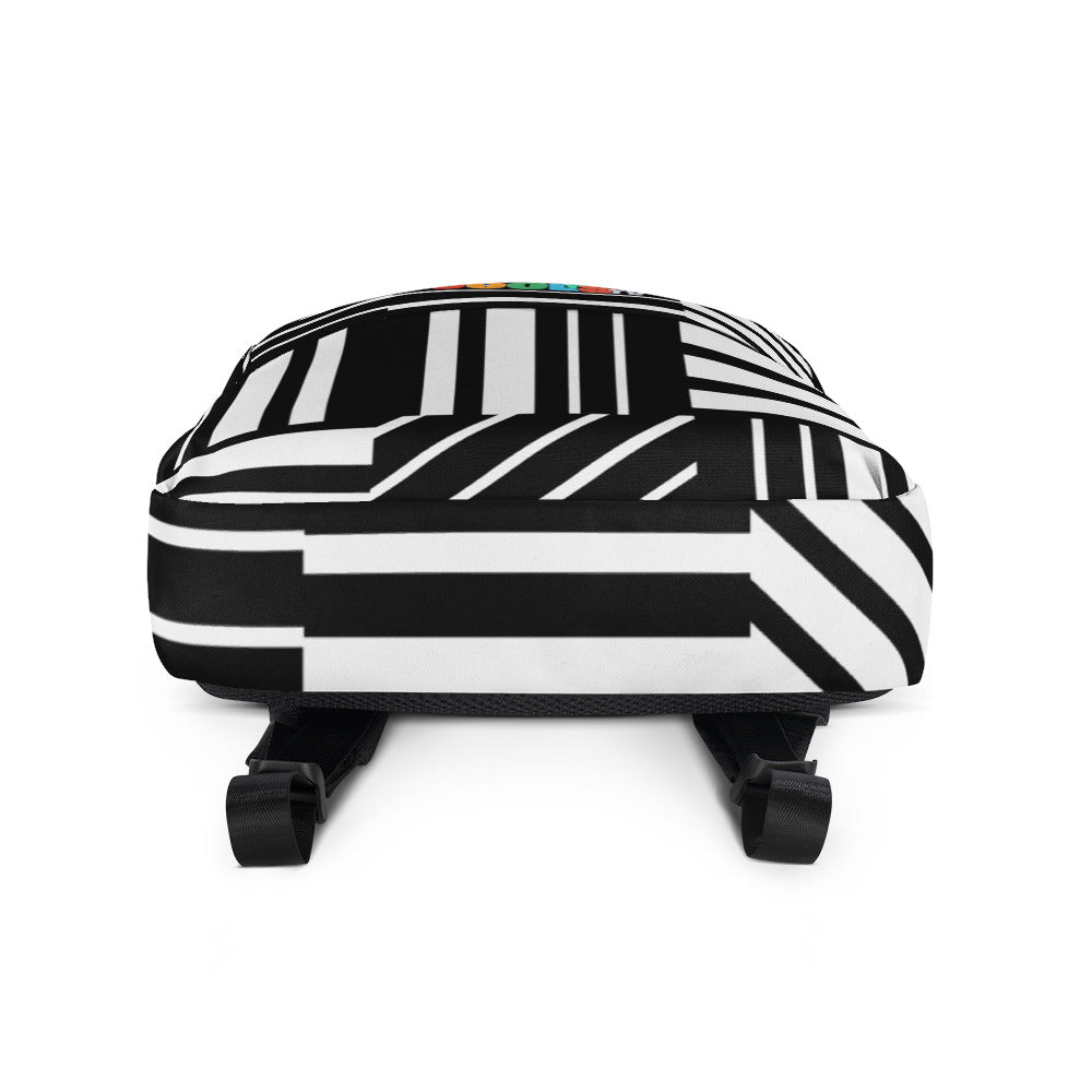 Limited Edition Striped Graphic Backpack